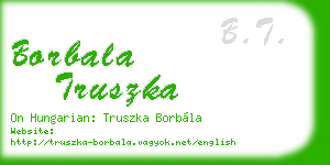 borbala truszka business card